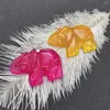Pendant Necklaces Natural Stone Elephant Shaped Agate Necklace Carving Craft Jewelry For DIY Creation Wholesale