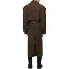 Personalizza il cappotto lungo da uomo doppiopetto caldo Plus Size da uomo per l'autunno inverno SHPL