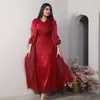 Ethnic Clothing Elegant Muslim Abaya 2 Pieces Matching Sets Shiny Satin Women Hijab Dress Evening Gown Turkey Arab Islam Outfits Caftan