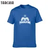 Camisetas Masculinas TARCHIA Powerlifters Camisetas Masculinas de Qualidade Estampadas Manga Curta O Neck T-shirts Mens Trend Pano