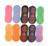 Volwassenen Kinderen Pretpark Trampoline Sokken Outdoor Indoor Yoga Pilates Oefengrepen Sox Home Antiskd Silicone Dots Bottom Floor Sock Gym Fitness Sport Accs