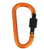 Camping-Ausrüstung, Outdoor-Sport, D-Ring-Karabinerhaken, Camp-Schlüsselanhänger, Aluminium-Karabiner-Clip, Haken-Karabiner-Schnalle