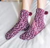 Kvinnor Winter Warm Cora Fleece Socks Creative Cute Cake Cup Socks Thick Golo