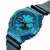 Original Shock Watch Digital Sport Quartz Unisex 2100 Watch World Time LED kan demonteras och monteras GA Oak Series
