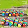 Slug Caterpillar descompressão brinquedo 3d Toys de lesma articulada para criança menino menino garotas arco -íris