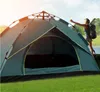 Famille en plein air 3-4 personnes Voyage Camping Tente Automatique Open Beach Pop Up Tentes Protable Voyager Randonnée Sac à dos Canopy Shelter Ultralight Waterproof Shade