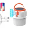 Wiederaufladbare LED-Camping-Laterne, Solar-Powerbank, wasserdicht, für den Außenbereich, Notfall-Camping-Lichter, wiederaufladbare USB-Hängelaternen, Lampe Alkingline