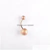 Nombril Cloche Bouton Anneaux À La Mode En Acier Inoxydable Ombligo Piercings Ventre Dangle Boucles D'oreilles Corps Bijoux Drop Delivery Dh927