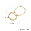 Charm 1pcs Gold Color Earrings Women Simple Long شرابة الأذن المجوهرات R230603