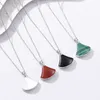Necklaces Strands Strings 925 Sterling Silver Small Skirt Necklace White Fritillaria Shell Korean Fashion Accessories Crowd Neckchain Ins Pendant