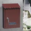 Decorazioni da giardino Cassette postali in metallo con serratura per esterni Cassetta postale a parete Cassetta delle lettere con secchio postale con chiave per forniture per la decorazione domestica 230603