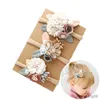 Accessoires pour cheveux, 2 pièces, joli bandeau pour bébé, fausses bandes de fleurs pour enfants, couvre-chef élastique à fleurs artificielles