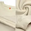 direct sale Factory high quality pure cotton sweatshirt men's wide round neck sweater PSWX