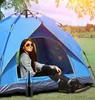 Família ao ar livre 3-4 pessoas Barraca de acampamento automática Open Open Beach Pop Up Tendas Protable Viajar Caminhadas Mochila Dossel Abrigo Ultraleve Sombra Impermeável