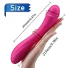 Kvinnlig långsträckt dildo 10-lägen Vibrator Vaginal Masturbation Clitoral G-Spot Massager Erotisk vuxen mjuk hudkänsla