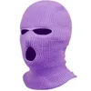 3 Hole Face Mask Beanie Winter Warm Ski Snowboard Hat hood Knitted Balaclava hoods Full Face Cover Masked caps for hunting cycling skiing equipment Alkingline