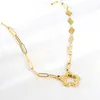 No Fade Lock Gold Jewelry Necklace 14k 18K Gold Plated Dubai Jewelry Necklace For Women