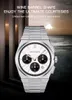 Wristwatches Drop 2023 Selling Products Wristwatch For Men Japan VK63 Chronograph Quartz Watch Panda Face Relogio Masculino 41MM