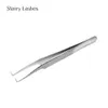 Brushes Eyelash Extension Tweezers 90 Degrees Volume Lashes Stainless Steel Accurate Tweezer Nonmagnetic Eyelashes Tools Makeup