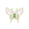 Luxurys Designer Butterfly Texture Brooch Designer Letter Brooch Pins Luxury L Fashion High Quality Jewelry Women Men Unisex Gold Broochs