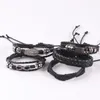 Charm Bracelets Wing Figure Eight Alloy Five-piece Leather Bracelet On Hand Rope Jewelry For Mens Present Accessories