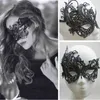 Máscaras de dormir máscara de olho sexy renda veneziana baile de máscaras festa de halloween fantasia fantasia adereços senhora máscara facial oca renda preta j230602