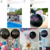 Autres Fournitures De Fête D'événement 1 Set Géant Garçon Ou Fille Sexe Révéler Ballon En Latex Noir Baby Shower Confetti Ballons Décoration D'anniversaire 230603