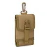 Açık av avı askeri taktik molle hizmet çantası su geçirmez spor çantaları telefon tutucu kemer çantası cep telefonları kapak kasa fany kalça paketleri bisiklet avı için