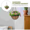 Decorative Flowers Hanging Basket Outdoor Artificial Plants Flower Pendant Lining Chain Flowerpot Indoor