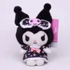 Cute Wholesale Kuromi Melody Floral Dress Plush Toy Backpack Hanging Key Ring Small Gift