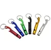 Multifunctional metal Whistle Keychain Outdoor Gadgets Aluminum alloy bottle opener Emergency Survival tool For Camping Hiking Training keyring whistles
