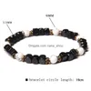 Charme Perlé Bracelet En Bois Carré Classique Perle Volcanique Oeil De Tigre Rouge Pierre De Howlite Blanche Bracelets De Style Rétro Drop Delivery Jewel Dh4Zu