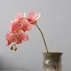 Decoratieve Bloemen 6st Eenvoudige Kunstmatige Plastic Phalaenopsis Bruiloft High-end Thuis Bloemen Decoratie Tafel Fles Bloem