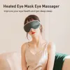 Masseur pour les yeux 5 modes Masseur pour les yeux Vibration Masque pour les yeux chauffants Arrêt automatique Charge USB Machine de soins des yeux Spa Masque de sommeil avec télécommande 230602