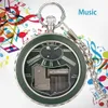 Verre Transparent Montre De Poche Musicale Lac Des Cygnes Mélodie Musique Antique Pendentif Montre Vintage Quartz es Cadeau 211013294O