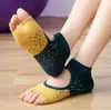 yogasokken vrouw siliconen stippen antislip ademend Peep toe backless oefenen antislip sok Outdoor Gym Fitness fietsen Running Floor sox met Grip Alkingline