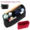 Passar Gabrielle Hobo Felt tygin Insert Bag Organizer Makeup Handväska Shaper Organizer Travel Inner Portable Cosmetic Bags Y200714301U