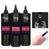 Gel 1000 ml armering gel nagellack behåll nagel c båge uv konstruktion gel förbättrad nagel tjocklek basgel super ljus topprock