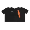 Herr t-shirts herr designer t shirt vänner brev tryck tees big v män kvinnor kort ärm hip hop stil svart vit orange t-shirts vlo tees size s-xl j230603