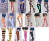 Sexy Frauen Regenbogen Streifen Socken Mädchen Lange Röhre Kniestrümpfe Hohe Socken Festliche Cosplay Party Supplies Weihnachtssockenstrumpf