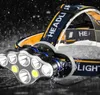 Водонепроницаемый 8 светодиодный фонарик T6 Fashlight Cob Forging с 18650 батарея USB -зарядное устройство Super Bright Beam Наружный лампа для кемпинга