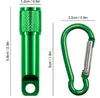 Carabiner Ring Keyrings가있는 최고의 휴대용 미니 키 체인 LED 손전등 알루미늄 합금 토치 LED 손전등 키 체인 실외 미니 라이트