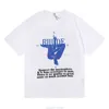 デザイナーファッション服Tシャツアメリカンファッション2022SS RHUDE HUMAL BODY YOGA COMPAS