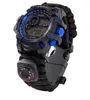 EDC 멀티 도구 전술 팔찌 위장 야외 캠프 하이킹 생존 시계 팔찌 나이프 나이프 구조 로프 파라코드 캠핑 장비