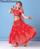 Scene Wear Girl Belly Dance Clothes Bollywood Costumes For Kids 4sts Child Clothing Oriental