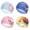 18 style dessin animé garçon fille plage bonnet de bain tissu tissu enfants sport nautique chapeau chaud bébé bonnets de bain en gros