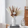 Dekoratif çiçekler nordic retro tarzı pampas çim kurutulmuş çiçek buket doğal gerçek karışım ve boho ev dekor DIY malzeme dekorasyon