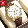 Olevs Men's Watch Fully Automatic Mechanical Business Gentlemen's Diamond Inlaid Night Glow 41mm Men's Watch