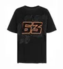 7fbj Heren Trainingspakken 2023 Gloednieuw Seizoen F1 Formule 1 Racing Pak Team Werk Korte Mouw T-shirt Aangepast voor