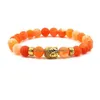 Perlé Or Bouddha Altération Agate Bracelets Pierre Naturelle Élastique Bracelets Pour Hommes Femmes Yoga Bracelet Drop Delivery Bijoux Dhrsd